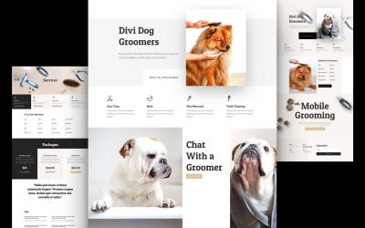 Dog Grooming Layout Pack